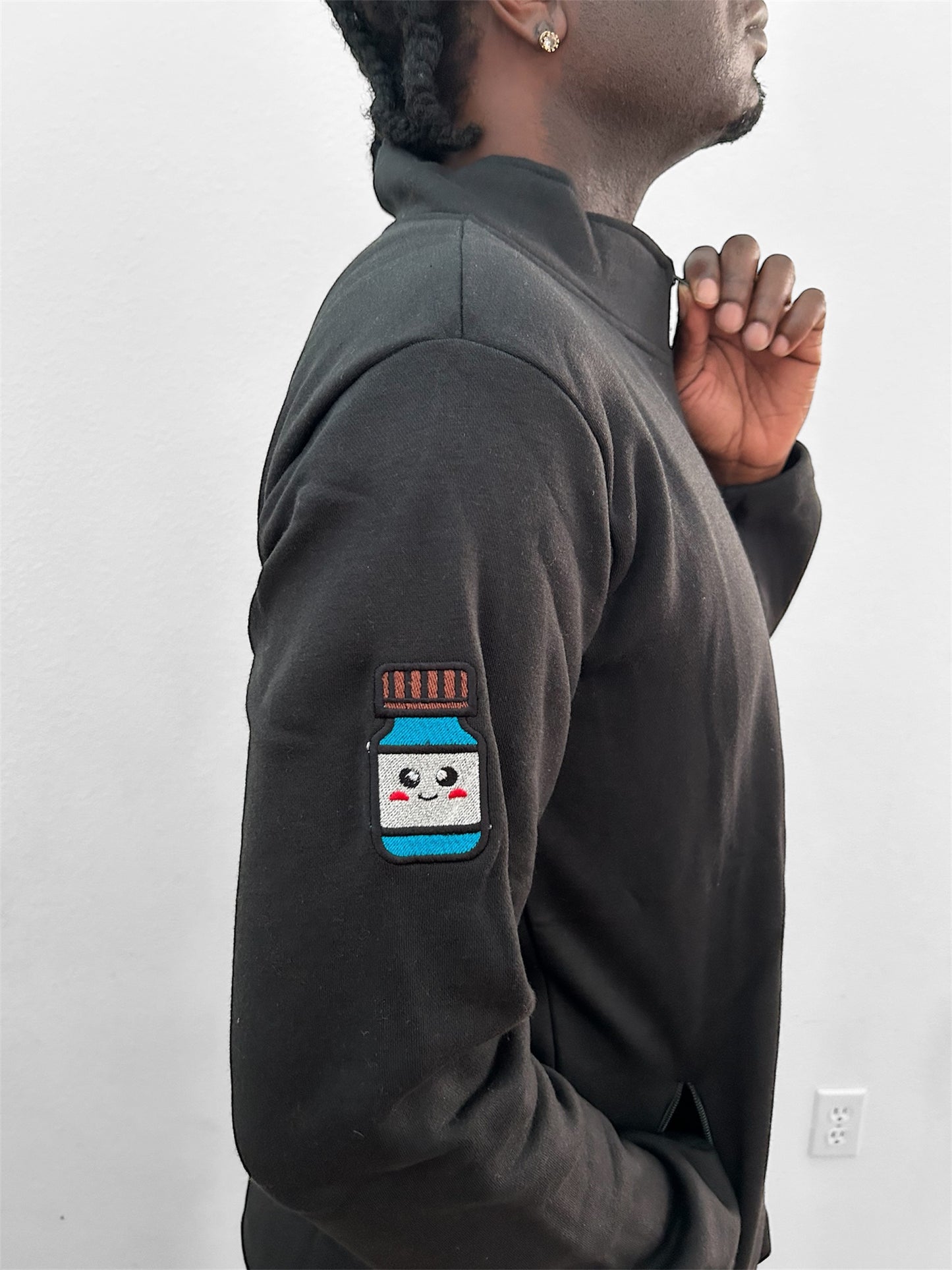 Med mix master zipper sweater