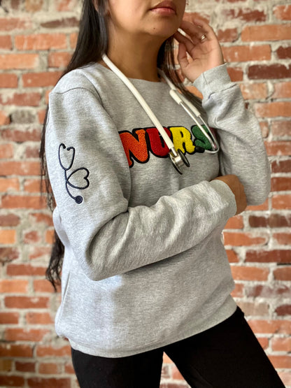 ⚪️ Grey Sweater – Scrub Life Neutral